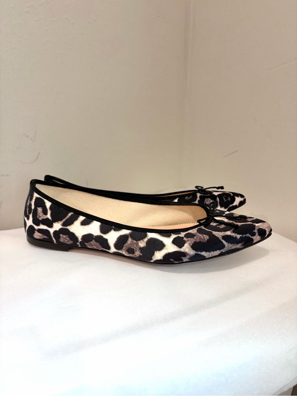 J.Crew Gemma Leopard Bow Front Ballet Flats